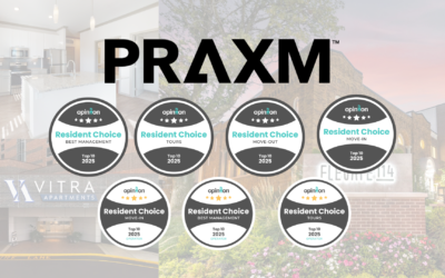 PRAXM Management Sweeps 2025 Resident Choice Awards: Excellence Defined by Our Residents